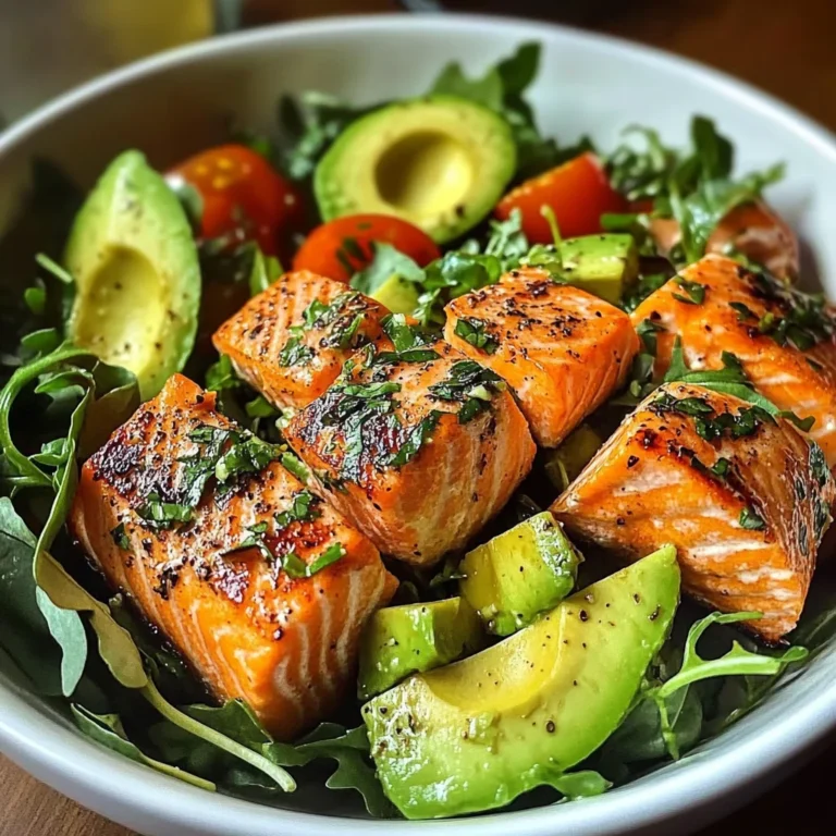 Zesty Salmon & Avocado Salad Bowl